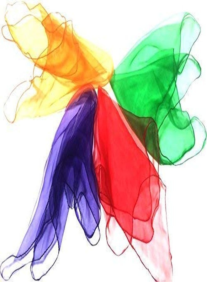 GSI AZO Free Multicolour Lightweight Juggling Scarves for Kids Magicians Kindergarten and Fitness - 26 x 26 inches (Pack of 12) - Image 1